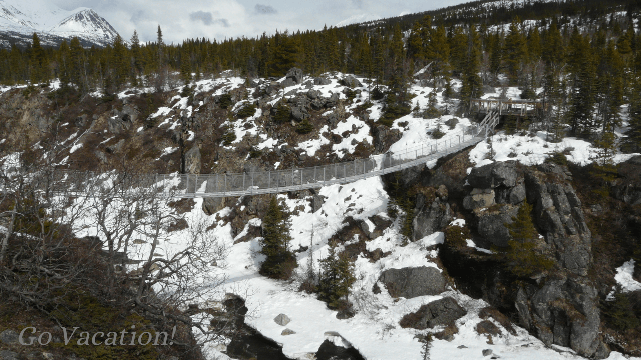 雪の中を走る鉱山鉄道で国境越え ディズニーワンダーで行くアラスカクルーズ旅行記