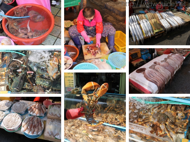 チャガルチ市場の海産物