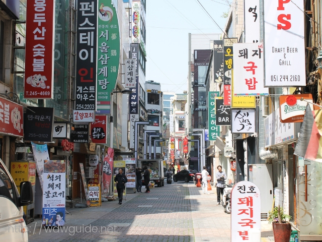 韓国・釜山の街中