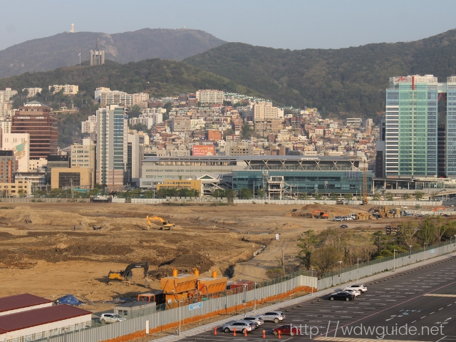 釜山のクルーズ ターミナル周辺